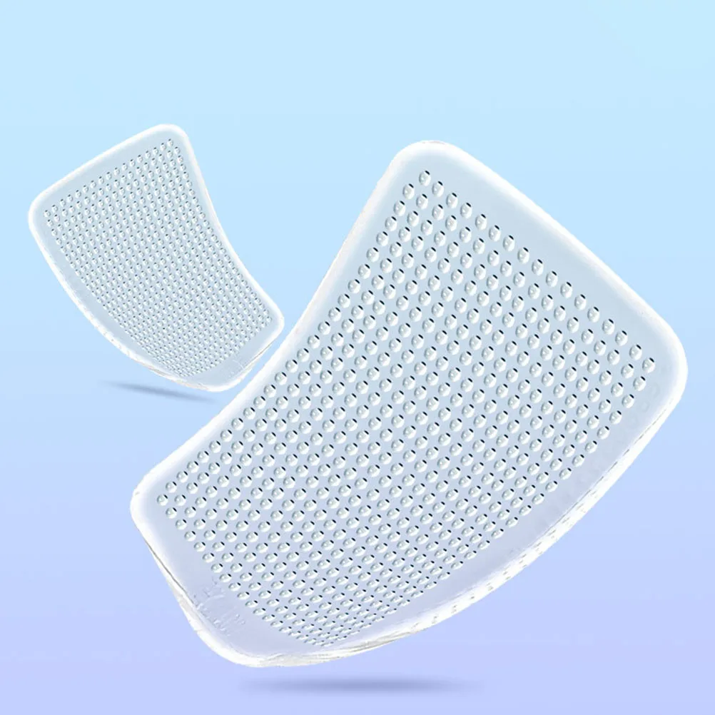 2 paia di cuscinetti trasparenti per l'avampiede Tacchi alti Mezze cuscini in gel Solette antiscivolo Protezione del piede Danza Corsa