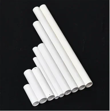 High Temperature Resistant Ceramic Tube Hollow Insulating Burning Pipe, 200mm Length 4mm Id 8mm Od, Corrosion And Wear Resistant