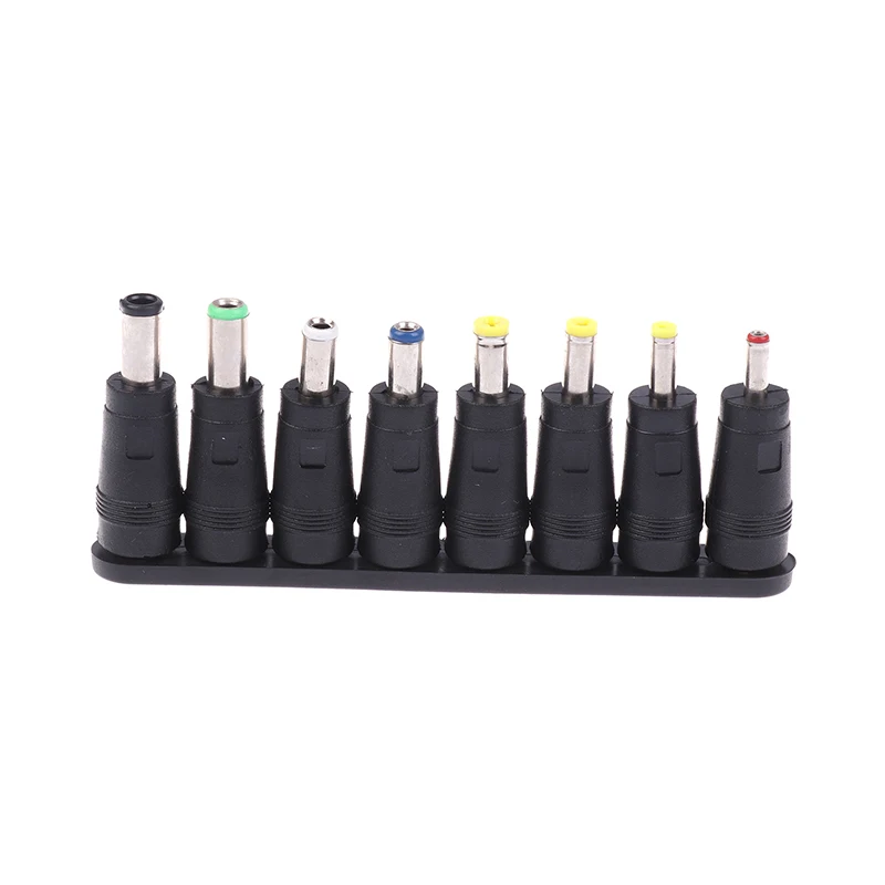 8Pcs AC DC 5.5X 2.1 MM Female Jack Plug Laptop Adapter Connectors To 6.3 6.0 5.5 4.8 4.0 3.5mm Male Power Tips Adaptor