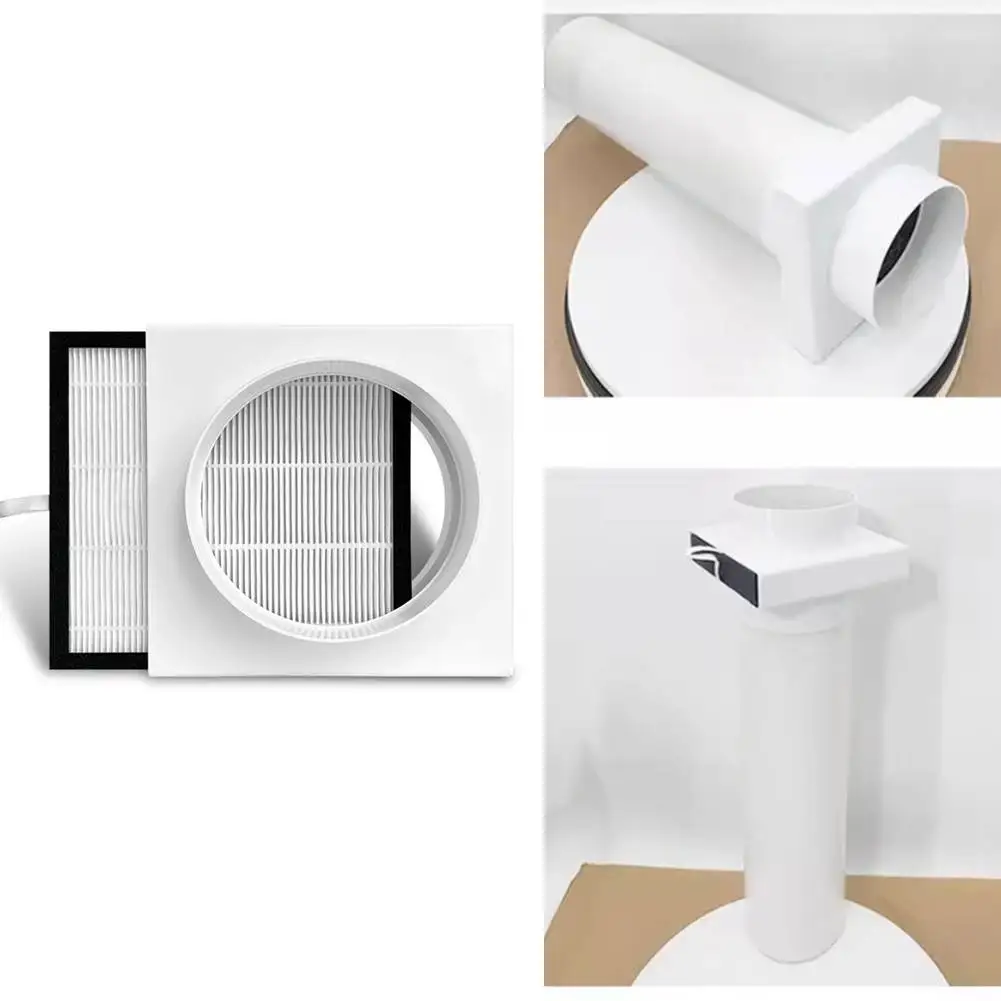 

Duct Air Filter Inline Ducting Box Ventilation For PVC Pipe PE Pipe Aluminum Foil Tube Inlet Pre Filter Deworming Deashing