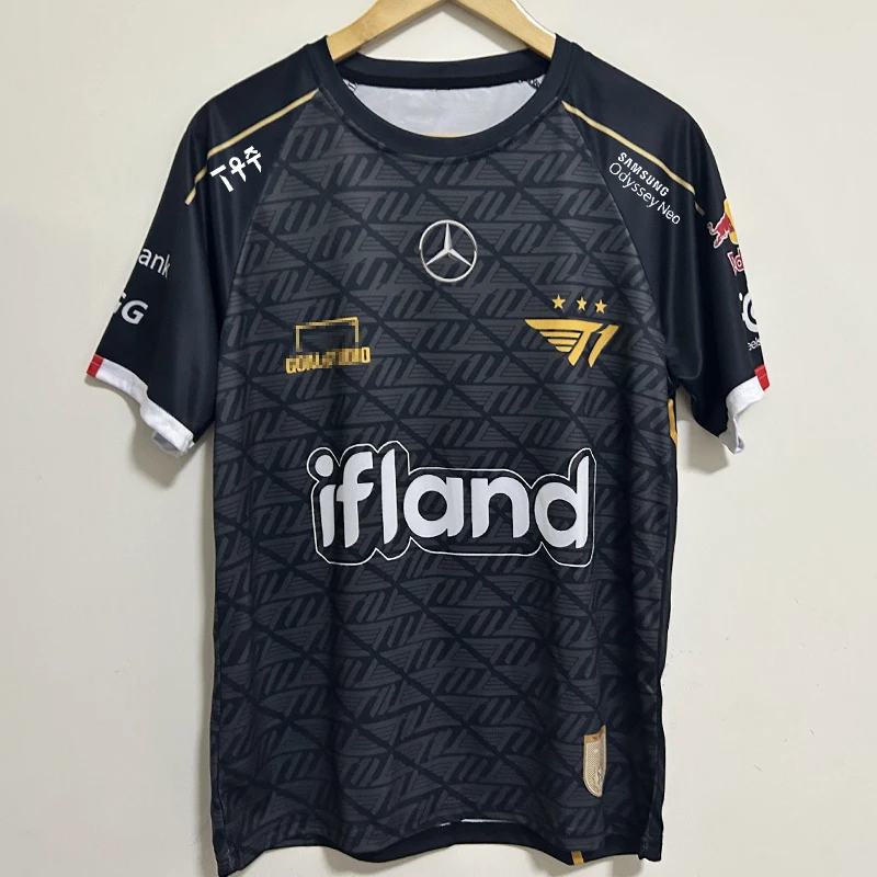 

T1 team uniform 2023 World Championship LCK team FAKER men's and women's short-sleeved t-shirts around the same clothes