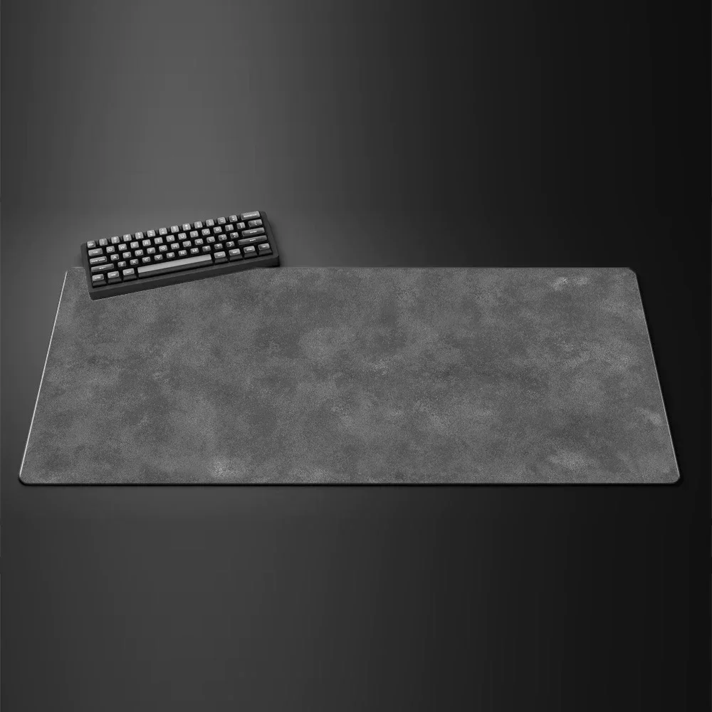 

rgnae Gray Texture Large Gaming Mouse Pad Computer Office Game Table Mats XXL 90x40 Rubber Anti-slip Keyboard Mousepads Long Des