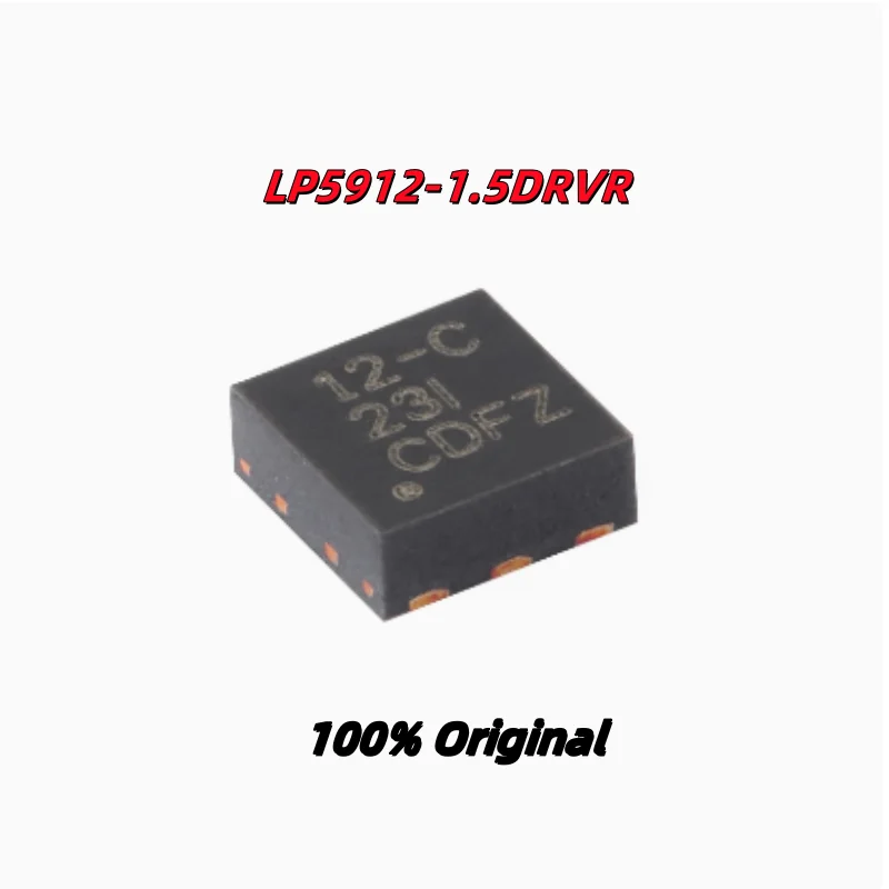 

5PCS 100% New LP5912-0.9DRVR 12-A LP5912-1.2DRVR 12-B LP5912-1.5DRVR 12-C WSON-6 Brand New Original Chips ic
