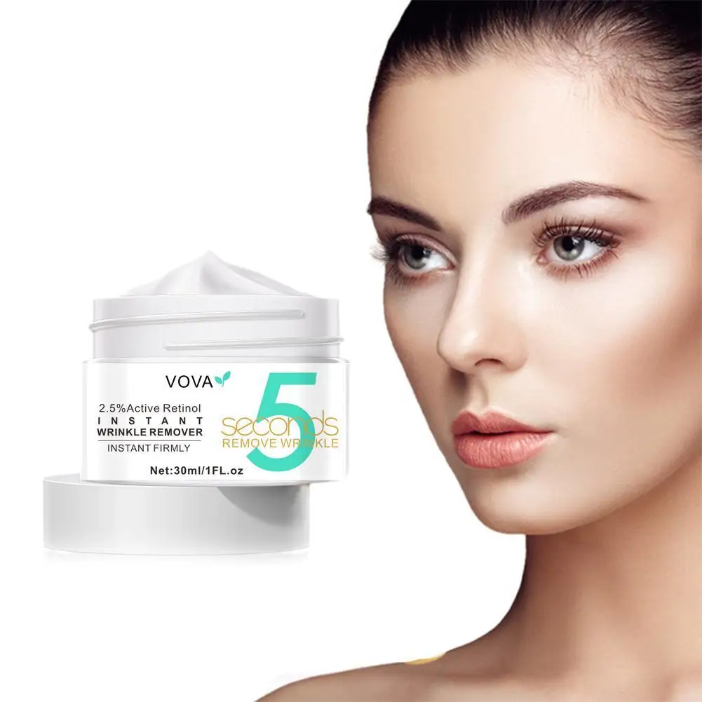 1/3/5Pcs 5Seconds Retinol Anti-Wrinkle Cream Instant Anti Aging Firming Lifting Fade Fine Line Face Cream Moisturizing Skin Care