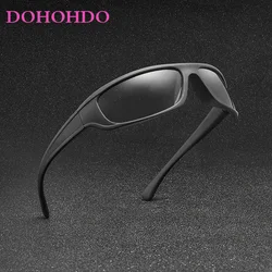 DOHOHDO Photochromic Glasses Polarized Sunglasses Men Discoloration Square Sunglasses Driving Goggles Sport Chameleon Eyewear
