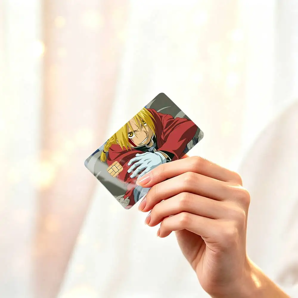 Edward Elric  HD Credit Card Stickers Game Card Decal Small Chip Waterproof Sticker Gift Decor