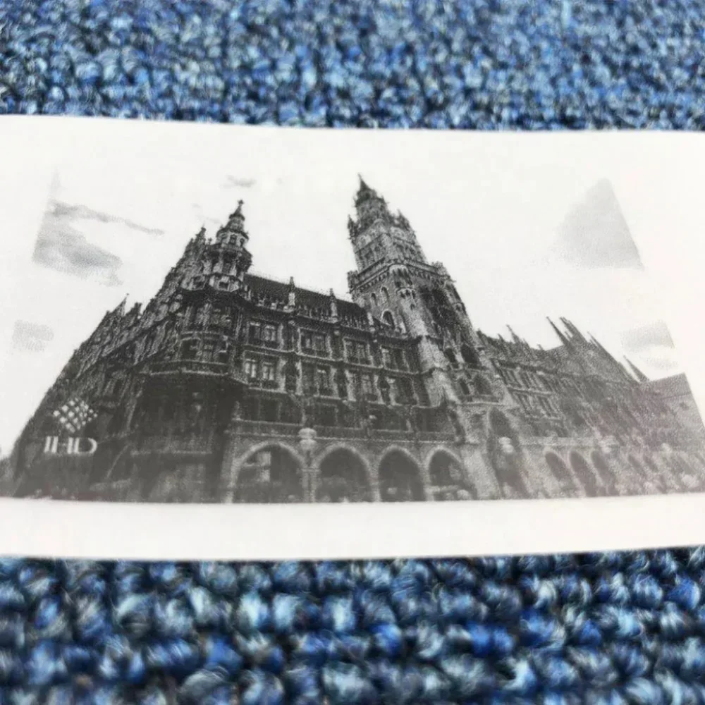 Papel autoadesivo térmico transparente, 57x25mm, usado para micro impressora, impressão de fotos