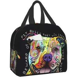 Pit Bulls-fiambrera reutilizable aislada para mujer, bolsa de almuerzo, contenedor de caja más fresca para oficina, trabajo, escuela, Picnic, playa, entrenamiento, viaje, nuevo