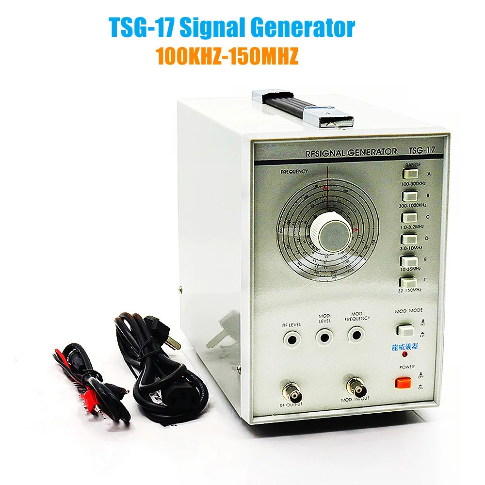 Generador de señal de alta frecuencia de TSG-17, frecuencia de señal de 100KHZ-150MHZ, generador de pulso de alta precisión