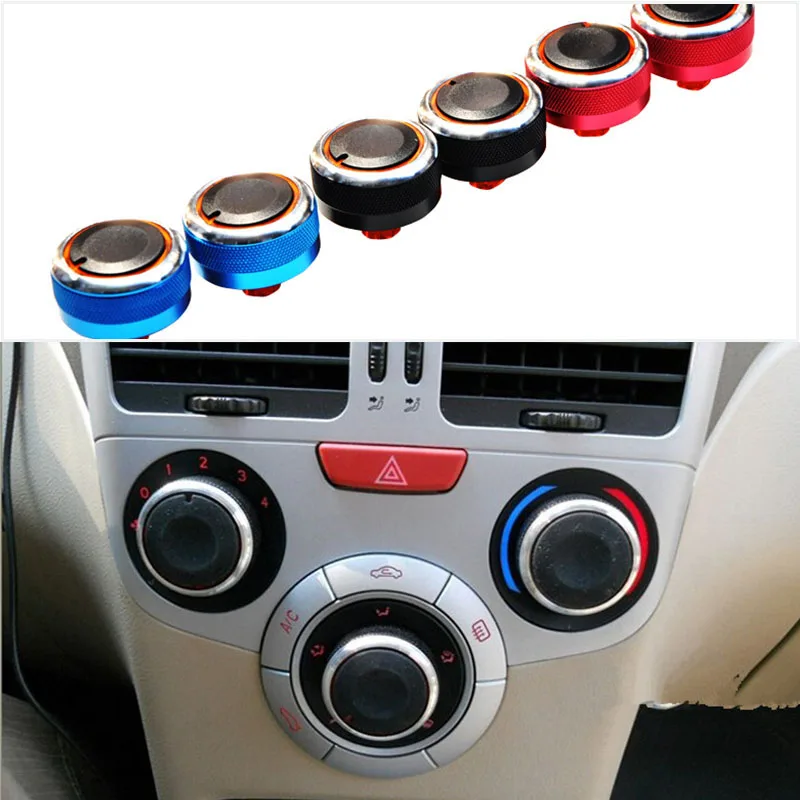 Car styling Air Conditioning Control Switch AC Knob Car Accessories Case For Chery Fulwin 2 A1 QQ3 QQ6