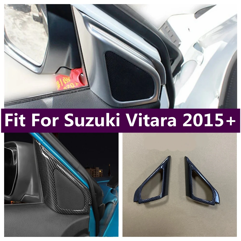 

Inner Window Pillar A Post Tweeter Speaker Triangle Decor Frame Cover Trim For Suzuki Vitara 2015 - 2021 ,Matte Car Accessories