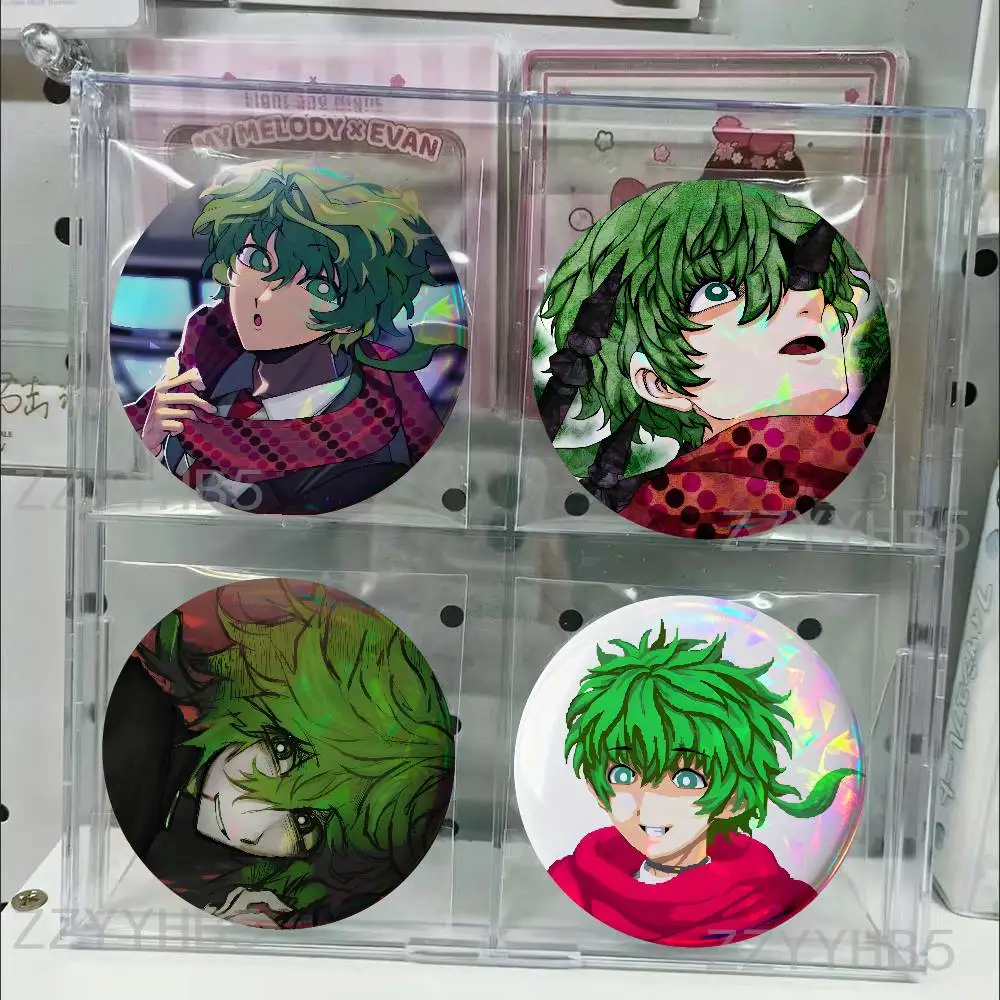 

Midori yttd Y-Your Turn To Die Tinplate Pins Round Handmade Brooch for Backpack Accessories Collection Badge 58mm 44mm 32mm 75mm