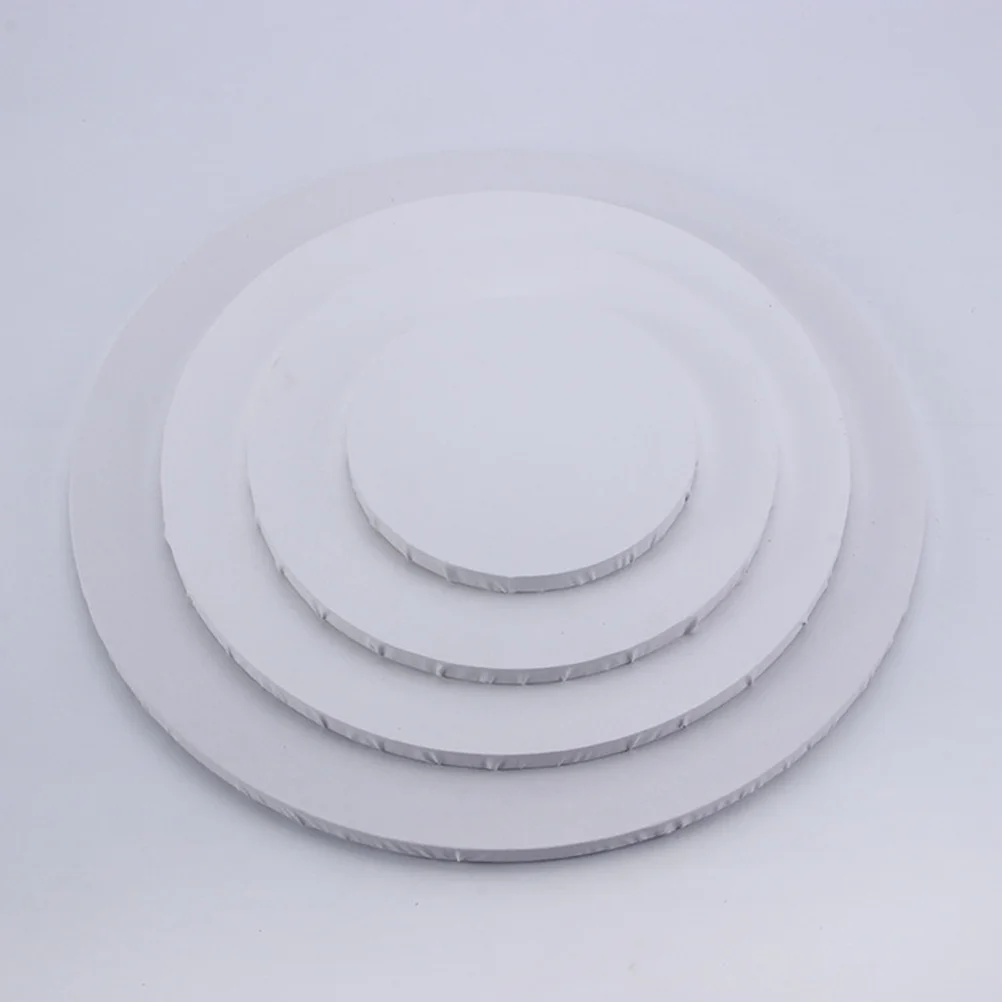 

2Pcs Round Cotton Canvas Panels 20cm High Tension Strength Thick Stretched Canvas Wood Frame for Oil Acrylic Painting Drawing