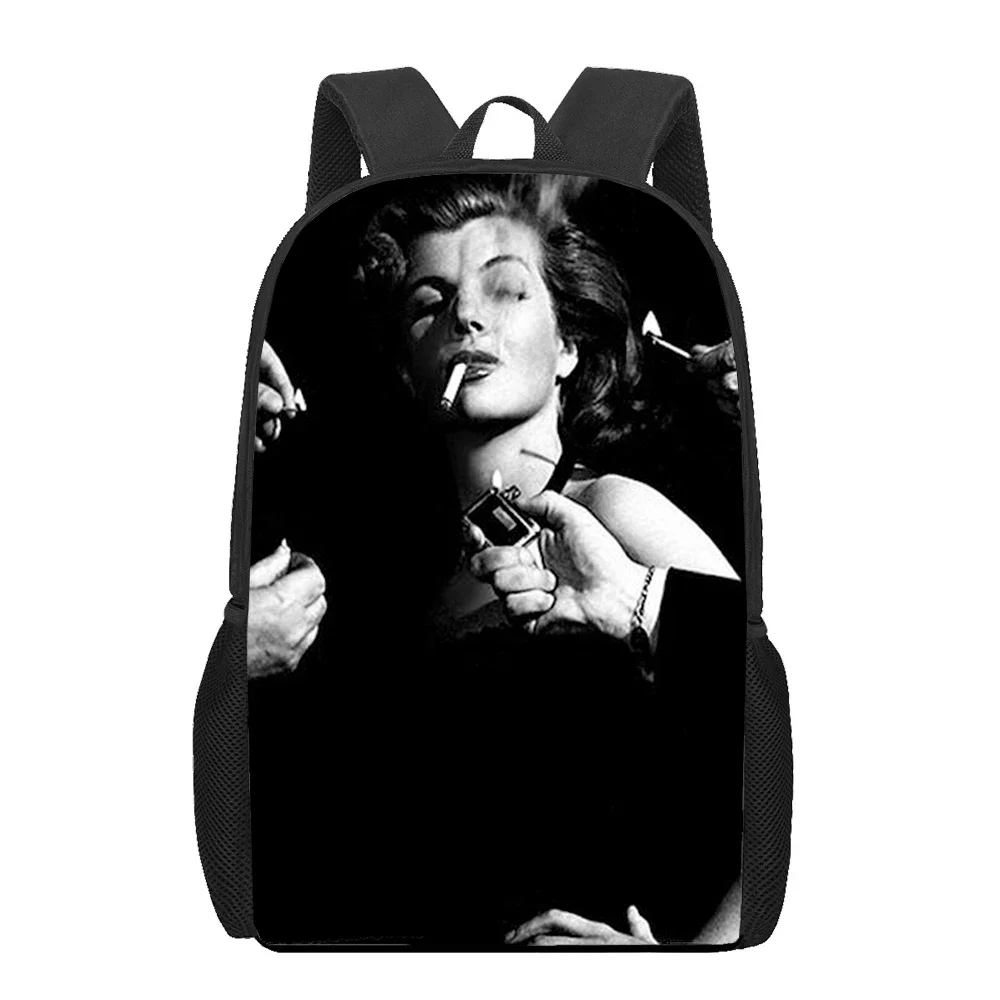 Lana Del Rey Lizzy Grant School Bags For Girls Boys Print Kids Backpacks Women Mochila Students Book Bag Children Shoulder Bag