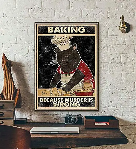 Cat Tin Signs They See Me Rollin They Hatin - Cat Funny Metal Poster Black Cat Metal Poster Black Cat Toilet Metal Poster Funny