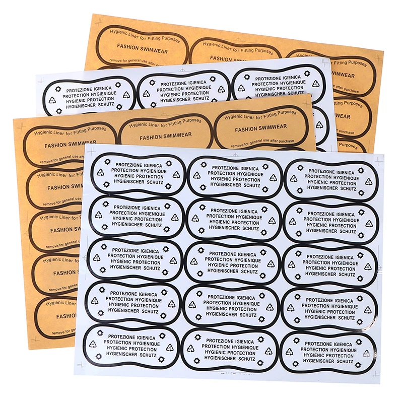 30 sztuk / zestaw bielizny Try On Label Hygiene Label Przezroczysta taśma Stroje kąpielowe
