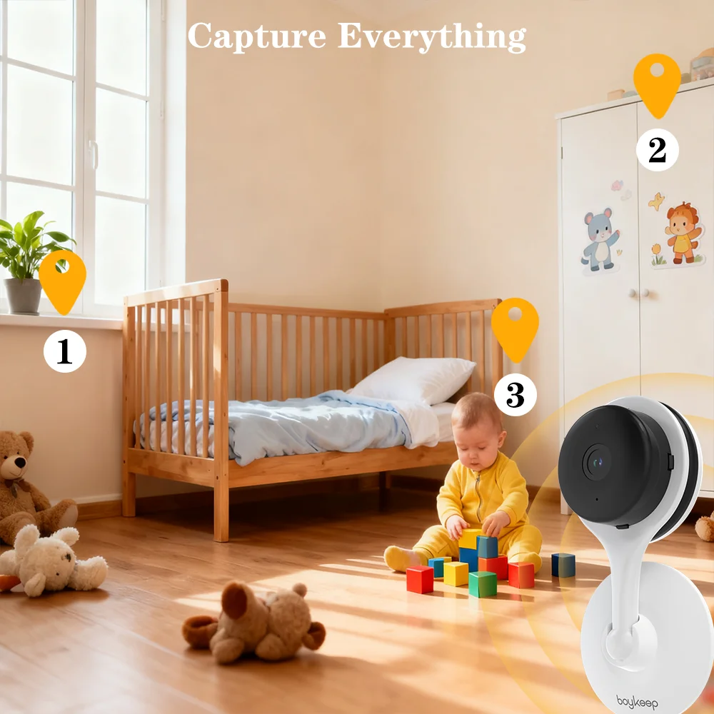 Boykeep Baby Monitor 1296P FHD - Baby Nursery Camera avis et prix