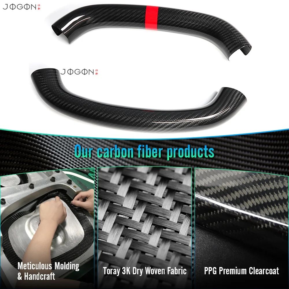For Chevrolet Corvette C8  Stingray Coupe Convertible Z06 Z51 2020-2026 Real Carbon Fiber Steering Wheel Top Lower Cover Trim