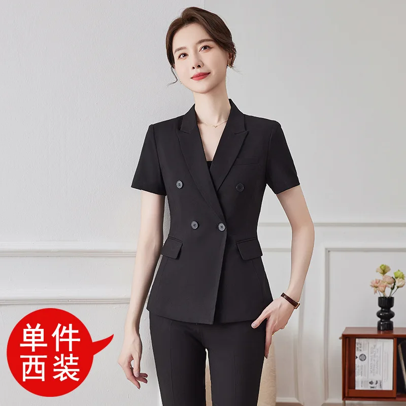 Hotel Front Desk Manager uniforme Business abbigliamento donna estate nuovo vestito manica corta gioielleria salone di bellezza vestito di moda