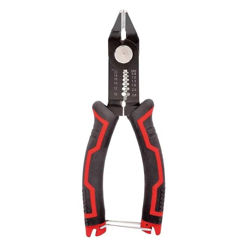 6-Inch Off-Centre Stripping Pliers Electrician Special Angled Electronic Grinding Mouth Multifunctional Fibre Optic Cable