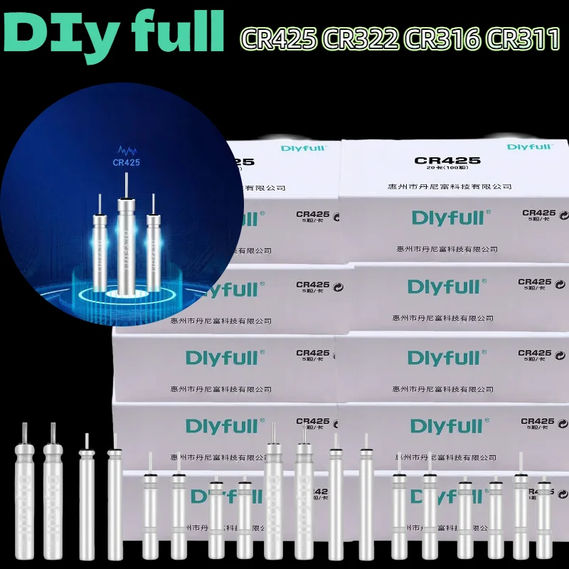 100 шт. 3 В CR435 CR322 CR311 CR316 светящаяся электрическая батарея поплавки для рыбалки литиевый контактный аккумулятор инструмент CR425 батарея поплавки