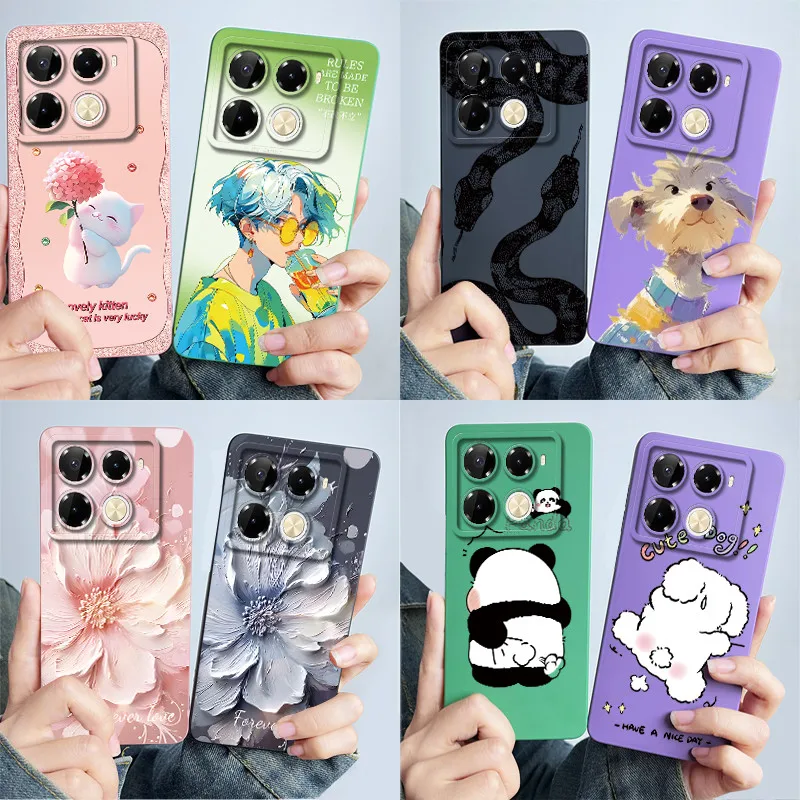 For Infinix Note 40 Pro+ X6851B Phone Case Note 40 Pro Plus X6851 Cover Silicone Painted Shell Funda Lovely Printed Casing Coque