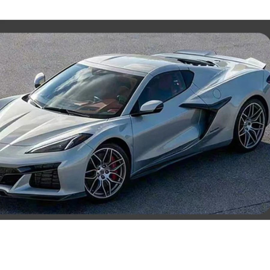 Para Chevy Corvette C8 Z06: Kit de carrocería de fibra de carbono, faldones laterales, splitters, cupwings, winglets, canards, faldones de parachoques y cubiertas.