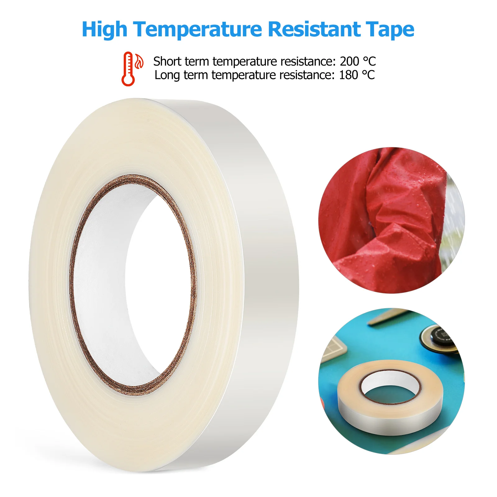 

1 Roll Heat Resistant Tape Thermal High Temp Shrink Transfer For Electronics Circuit Board Repairing Sublimation Heat Transfer