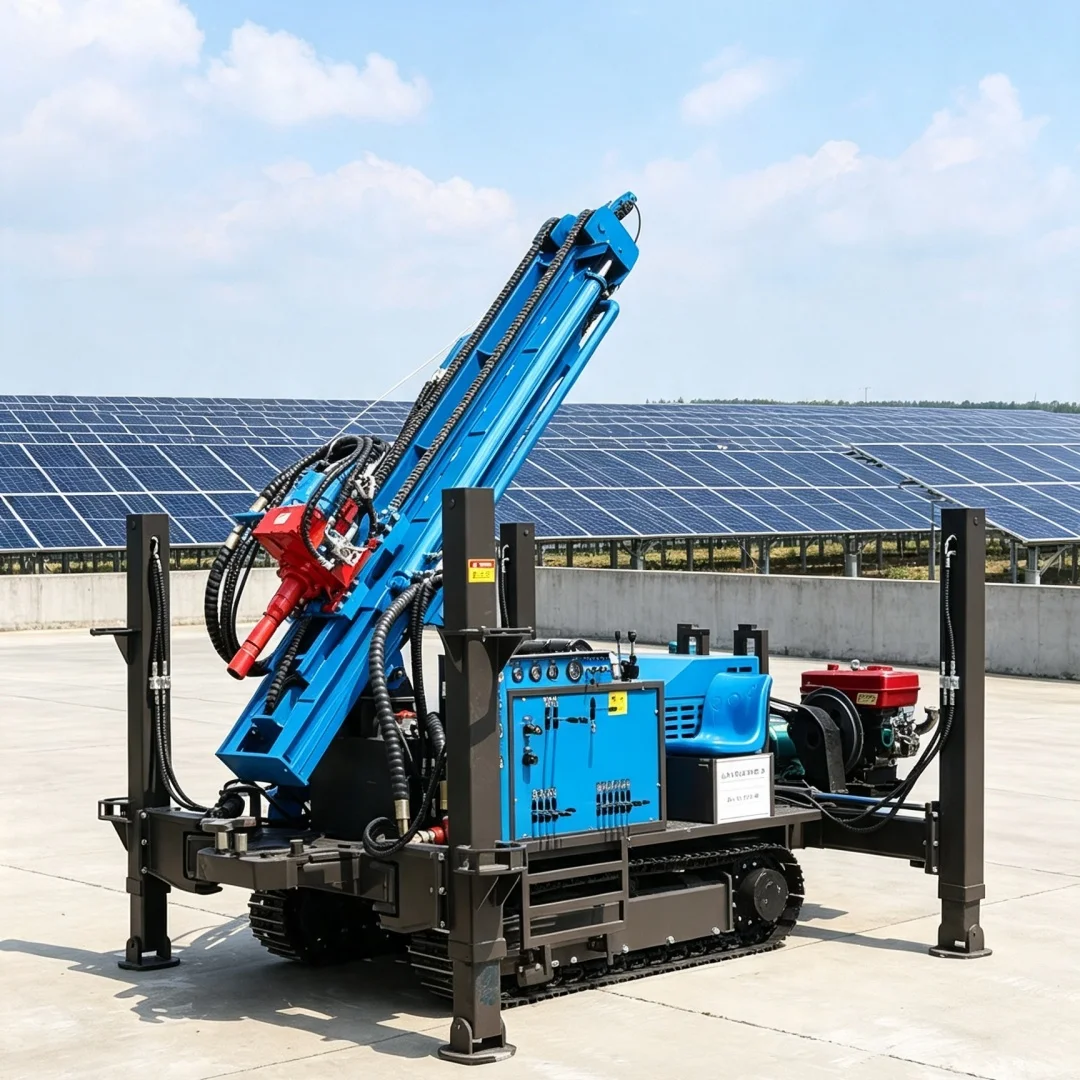 Customized Stable & Durable Pneumatic Water Well Drilling Rig, Dual‑purpose Drilling Equipment for Construction Site & Farmland