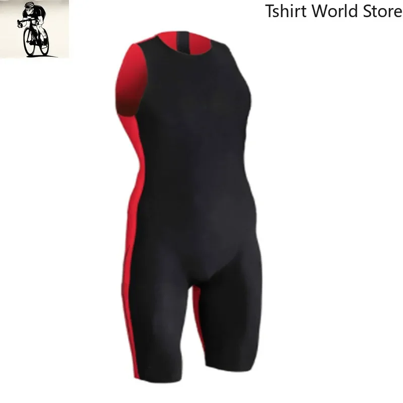 Jumpsuit Clothing Triathlon Jersey 2025 Newest Design Skinsuits Sleeveless Bike Wear Swimming Running Cycling Sportswear For Men