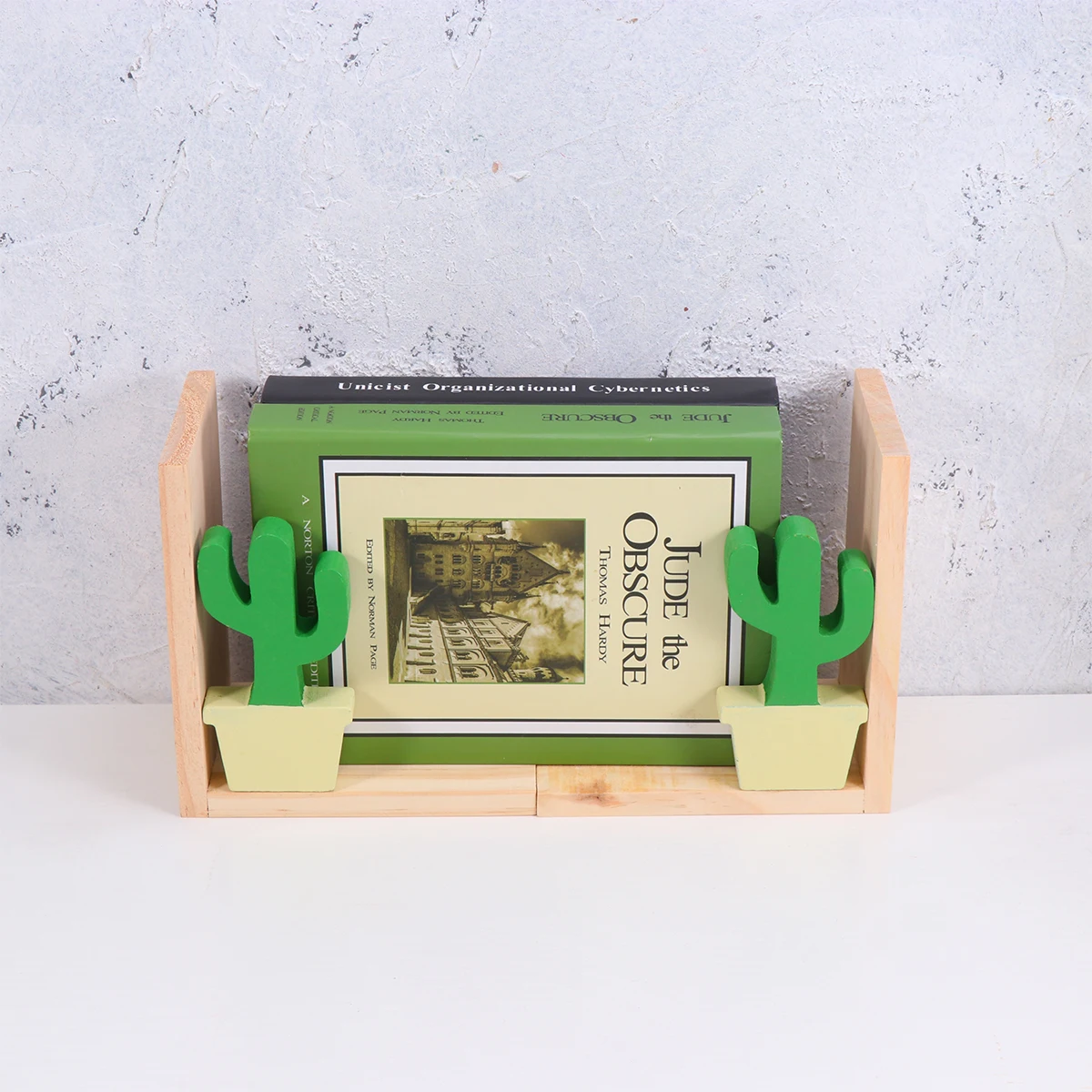

Cactus Organizer Rack Bookends Decorative Desk Bookshelf Storage 's Room Office