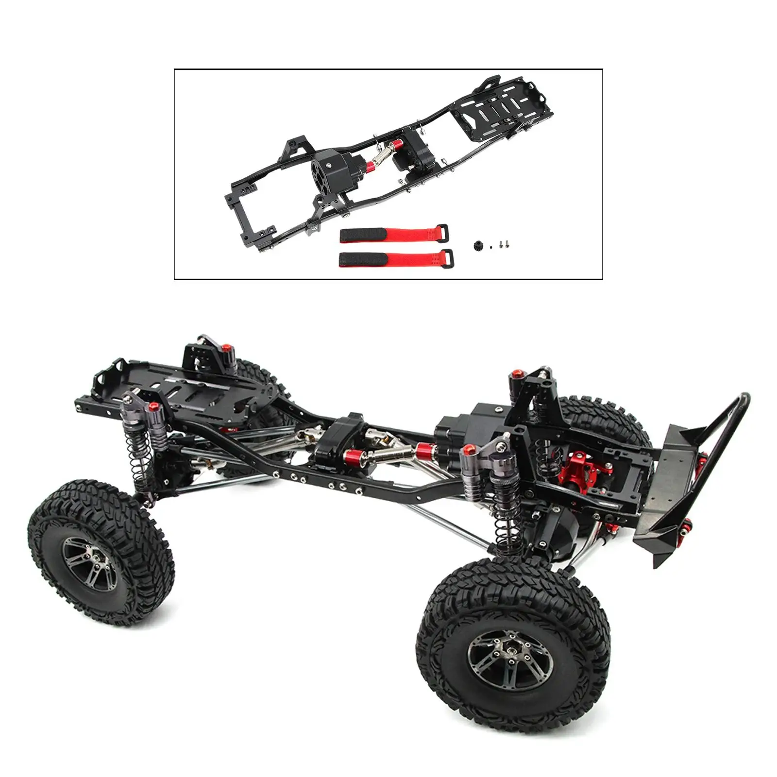

313mm 12.3 "metal Chassis for Axial Scx10 Ii Rc Car Model Upgrade Acc