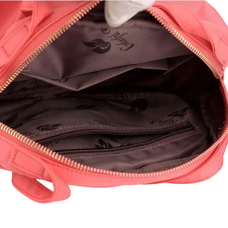 BBA169 Moda CrossBody Bag para Mulheres Messenger s Bolsa de Ombro de Nylon Impermeável Senhoras Rosa