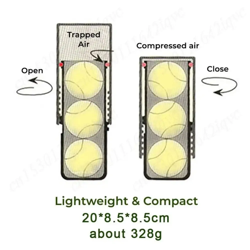 La pressione delle palline da tennis mantiene il contenitore di riparazione Scatola da tennis da spiaggia Forma della palla Ripristina il barattolo di stoccaggio del rimbalzo Proteggi la pressurizzatore