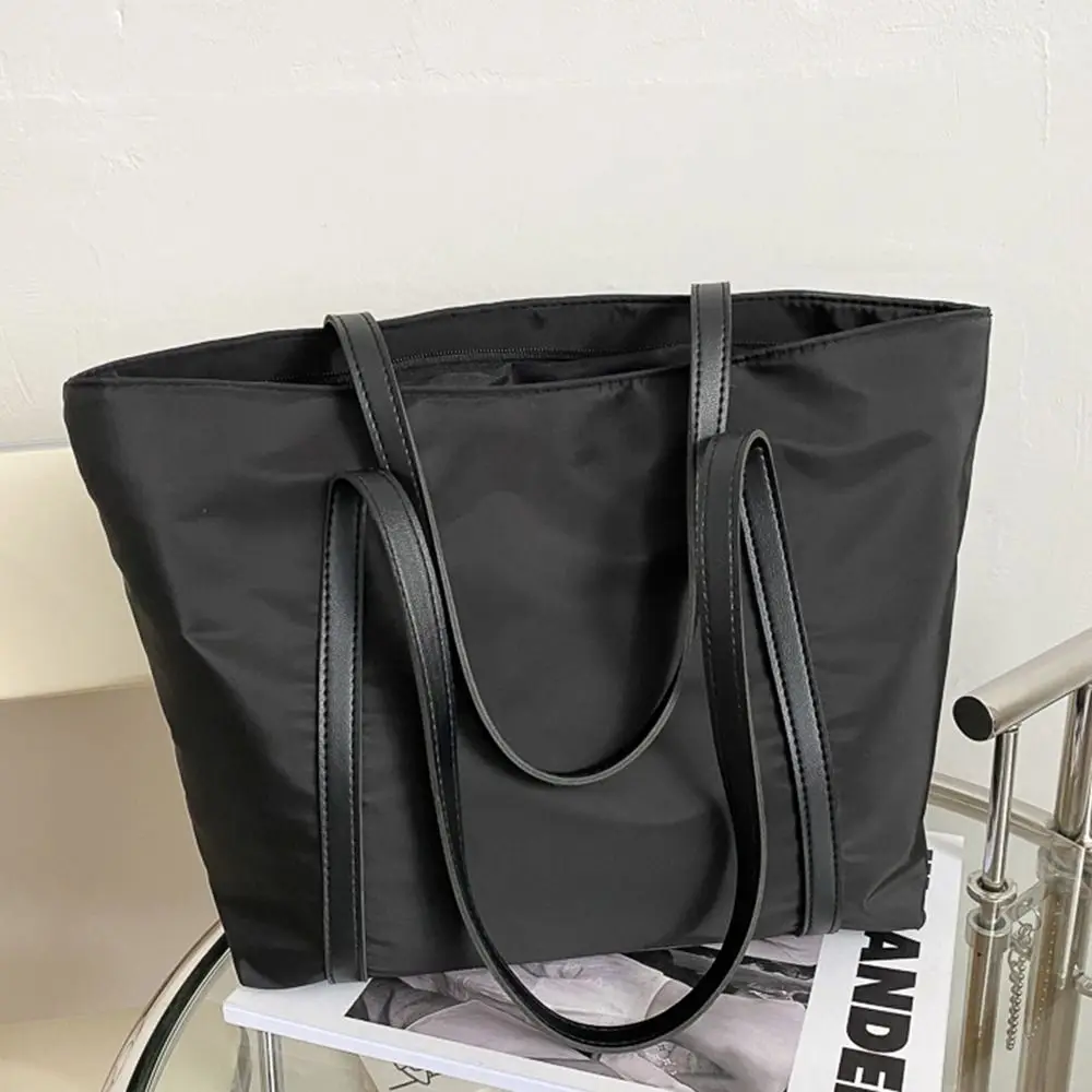 Simple Shoulder Bag Handbag Oxford Top Handle Totes Female Large Capacity Shopping Street Zipper Bags for Women Handbags