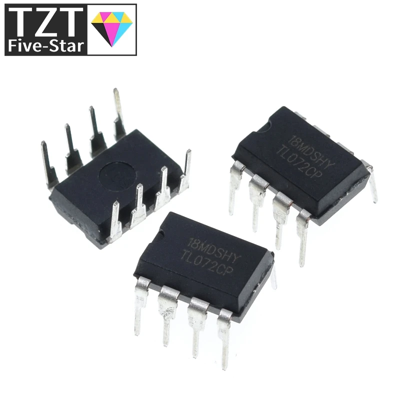 TZT 10PCS TL072CP DIP8 TL072 DIP TL072CN DIP-8 new and original IC