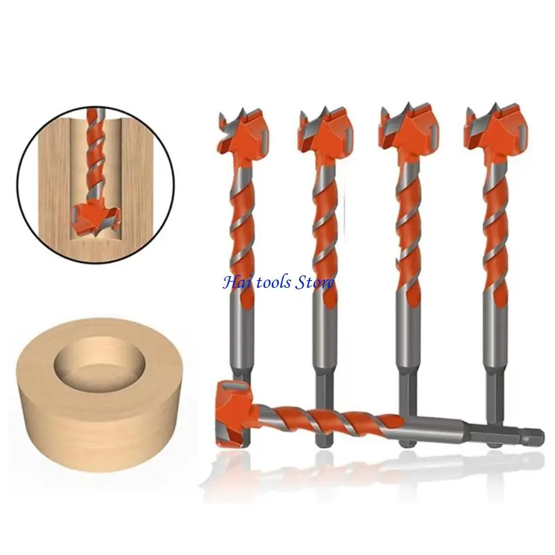 

X37E Extended Drill Bit Cutting Edged Shank Compatibility For Woodworking