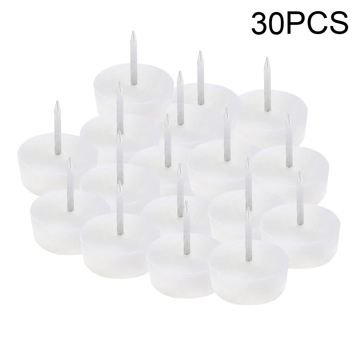 

30 PCS Foot Mat Tacks Black for Upholstery to Decorate Furniture Nails Stud Chinches Decorative Strip Ornamental Wooden