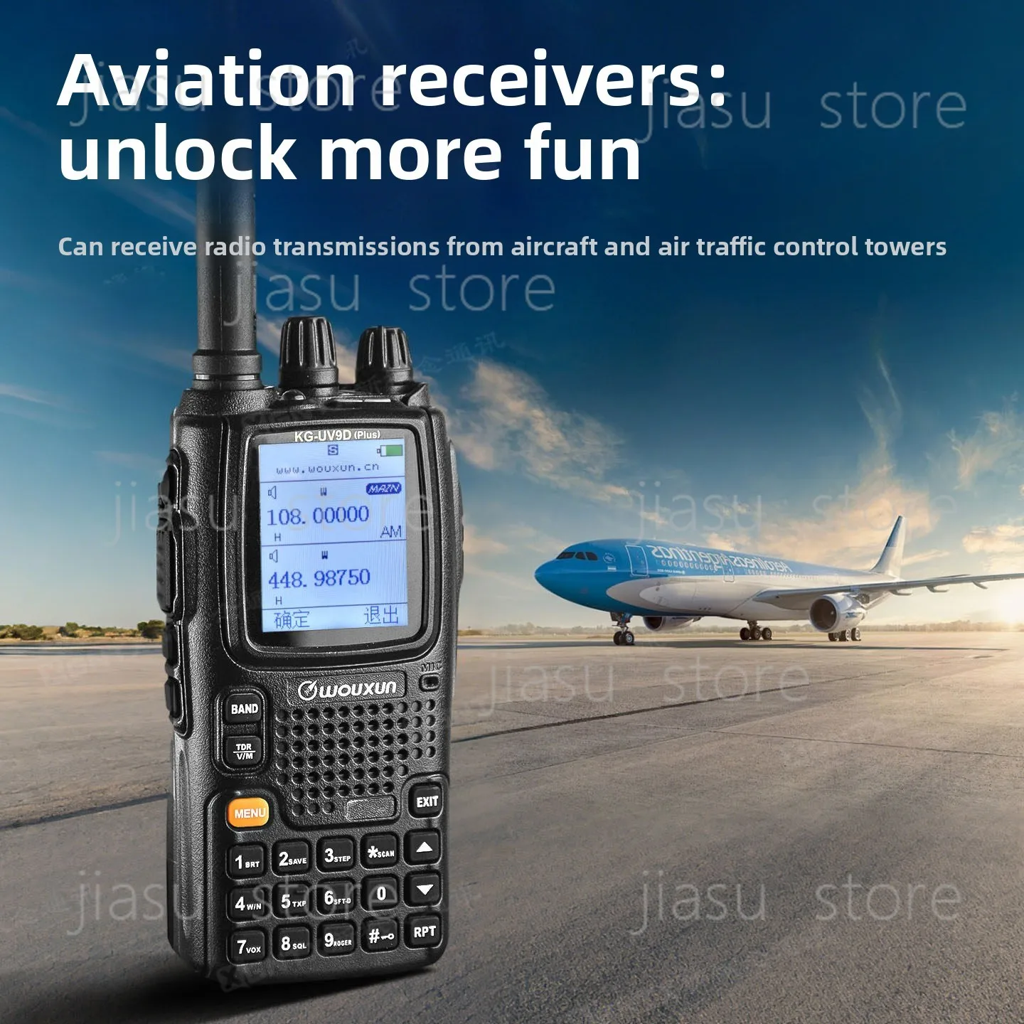 KG-UV9D Plus VHF UHF Two Way Radio 7 Bands Receive Air Band Cross Band Repeater Type-C Outdoor Handheld Transceiver - view 5