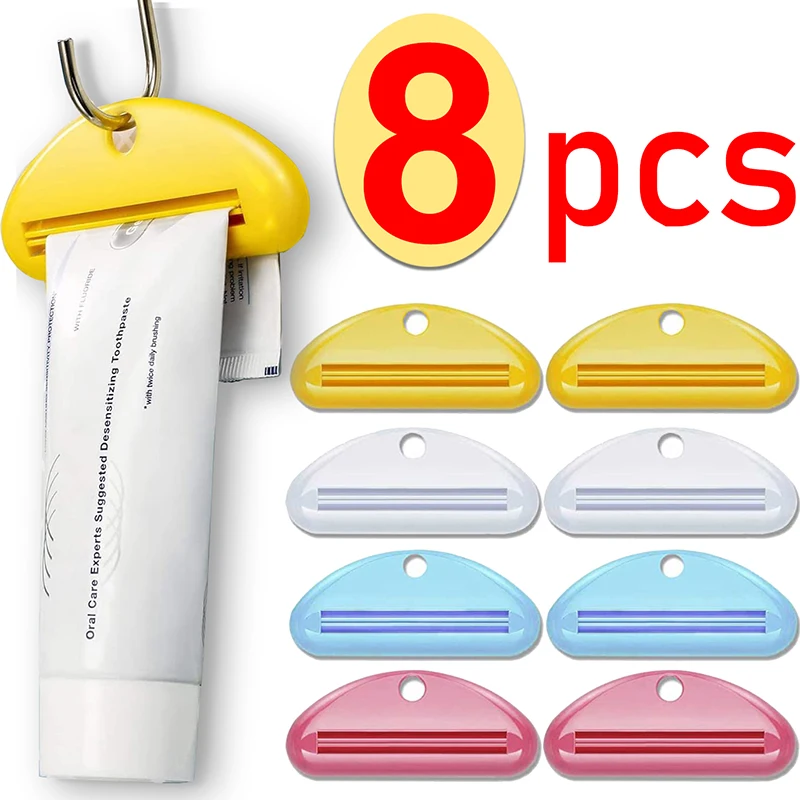 Wall Hanging Squeezed Clips for Toothpaste Tube Facial Cleanser  Puch Dispenser Baby Body Milk Squeezer Bath Bathroom Supplies