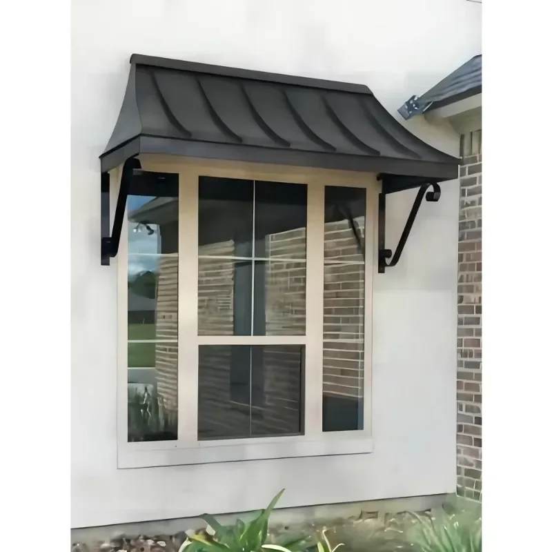 

Metal canopy for outdoor sun protection home wrought iron awning