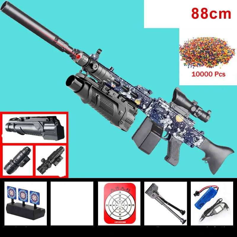 Automatische Hydro Gel Pistole mg3 Gel Ball Pistolen Spielzeug Airsoft Waffen elektrische Handbuch 2 Modi Schuss Scharfschützen für Erwachsene Kinder schießen