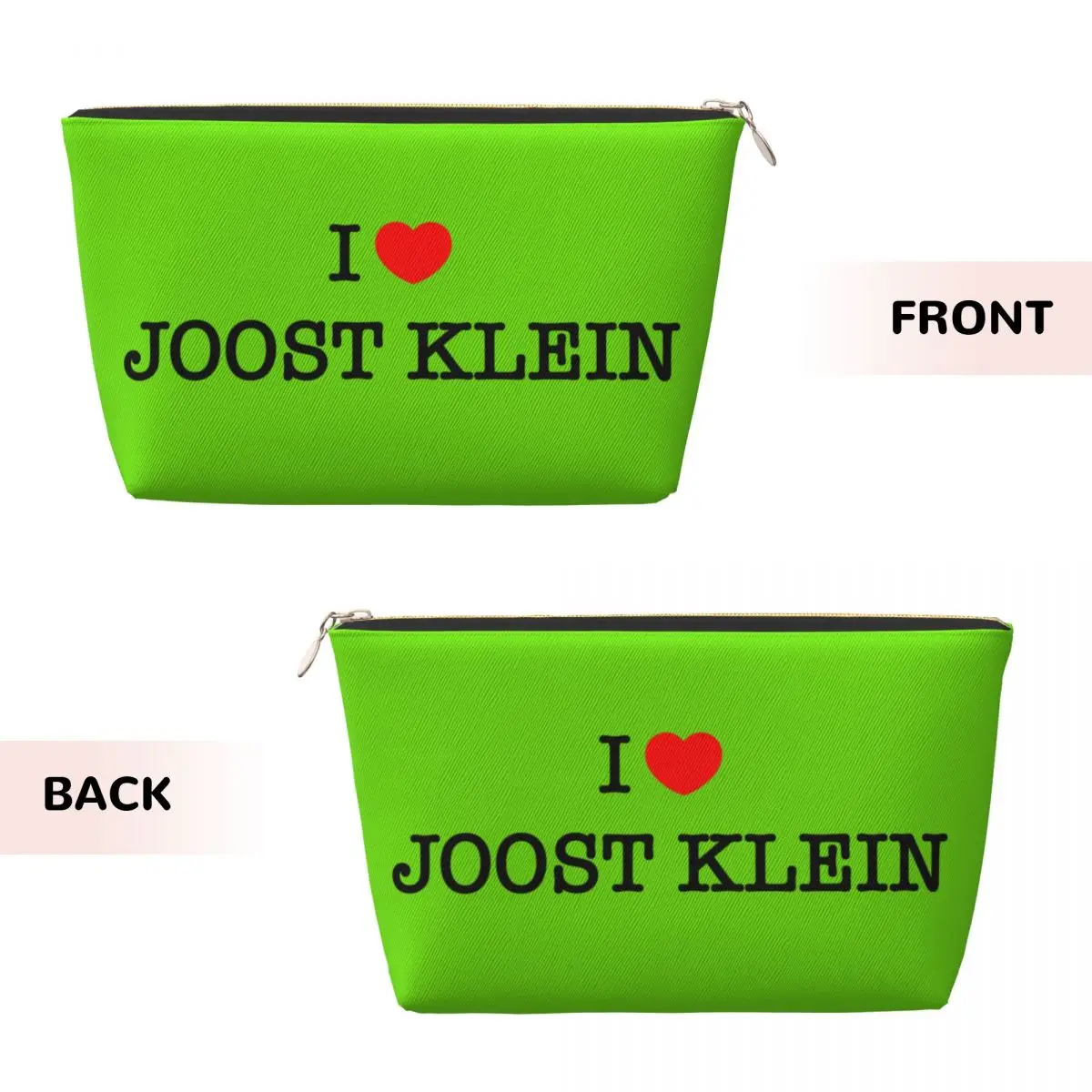 Custom I Love Joost Klein Travel Toiletry Bag for Women Singer Cosmetic Makeup Bag Beauty Storage Dopp Kit