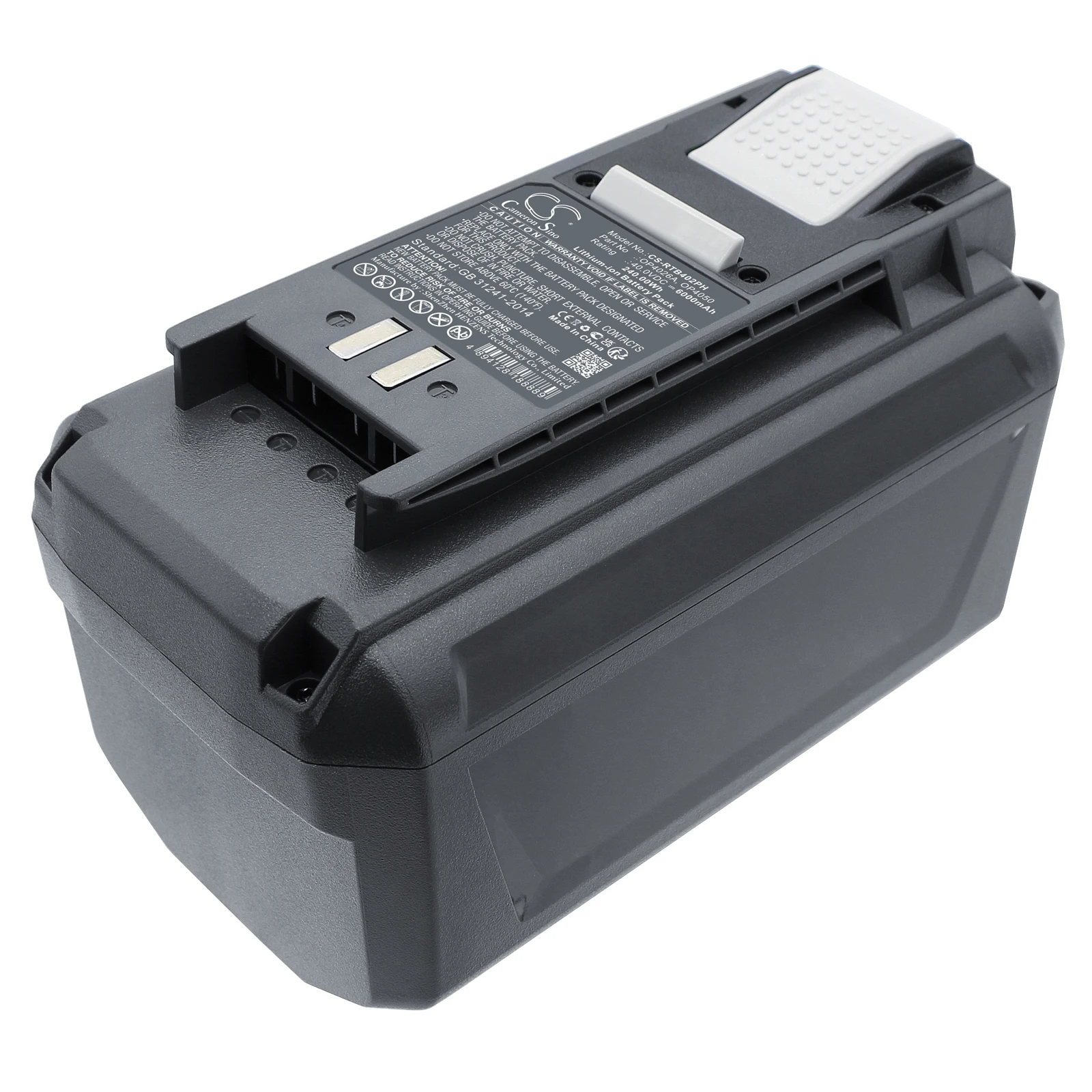 Сменная батарея CS для Ryobi RY40210, RY40200, RY40610, RY40600, RY40510, RY40500, RY40410, RY40400, R, артикул: OP4026A, 6000 мАч / 240 Вт·ч
