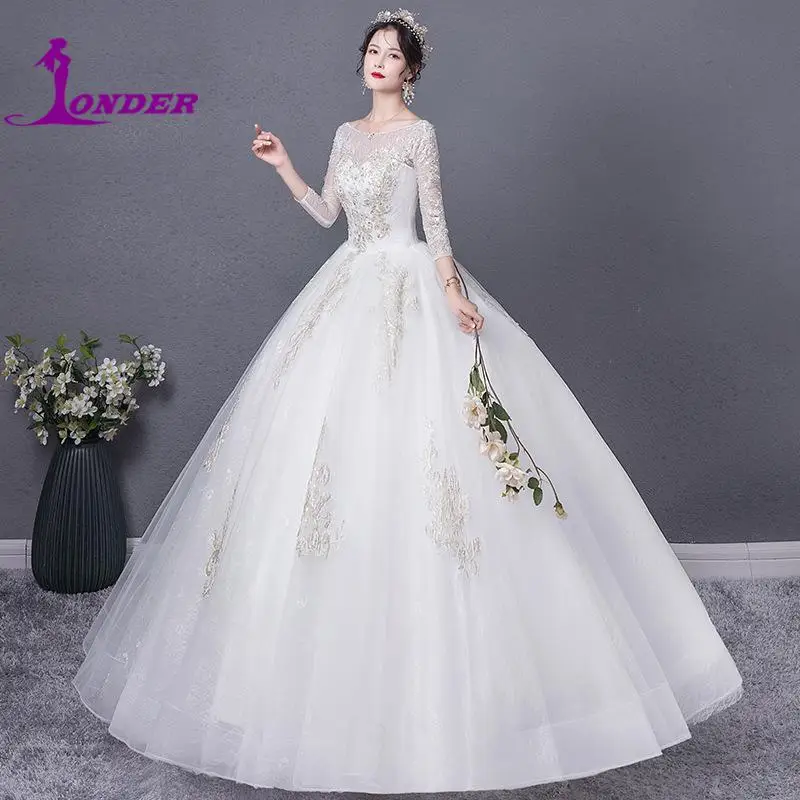 Sonder O-neck Brides Wedding Dresses Classic Organza Short Wedding Ball Gown Whiite Vestidos De Novia