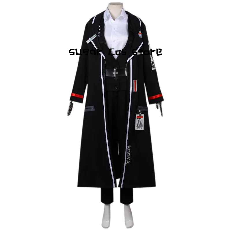 Games Limbus Company Rodion Cosplay Costume Uniform Cloak Anime Role Play Halloween Carnival Christmas Outfit Props Women Men