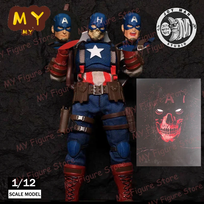 Оригинальная экшн-фигурка Joy Man Toys Captain American Soul War Hero, масштаб 1/12, коллекционная игрушка JMToys JM003, детская игрушка, подарок на день рождения для мальчика