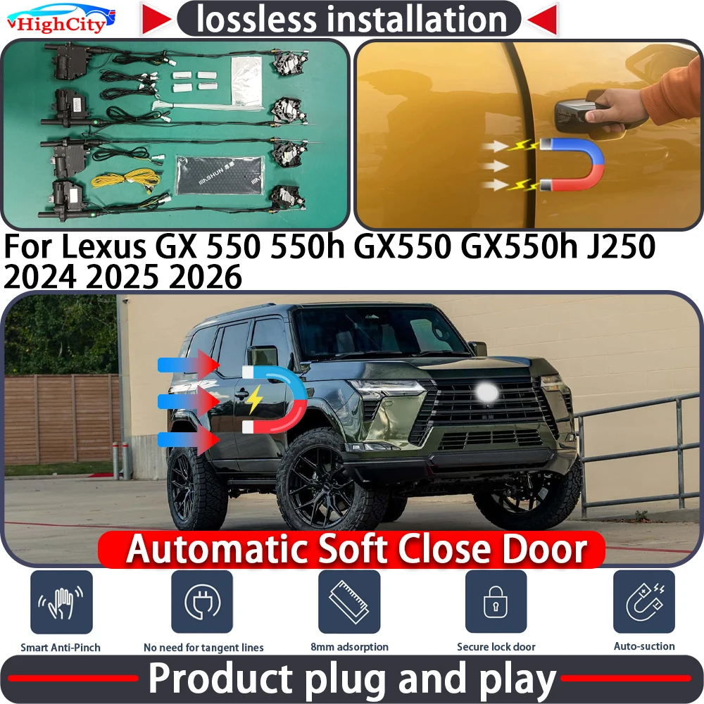 

Electric Closing Door Lock Actuator for Lexus GX 550 550h GX550 GX550h J250 2024 2025 2026 Soft Close Power Latch System Auto