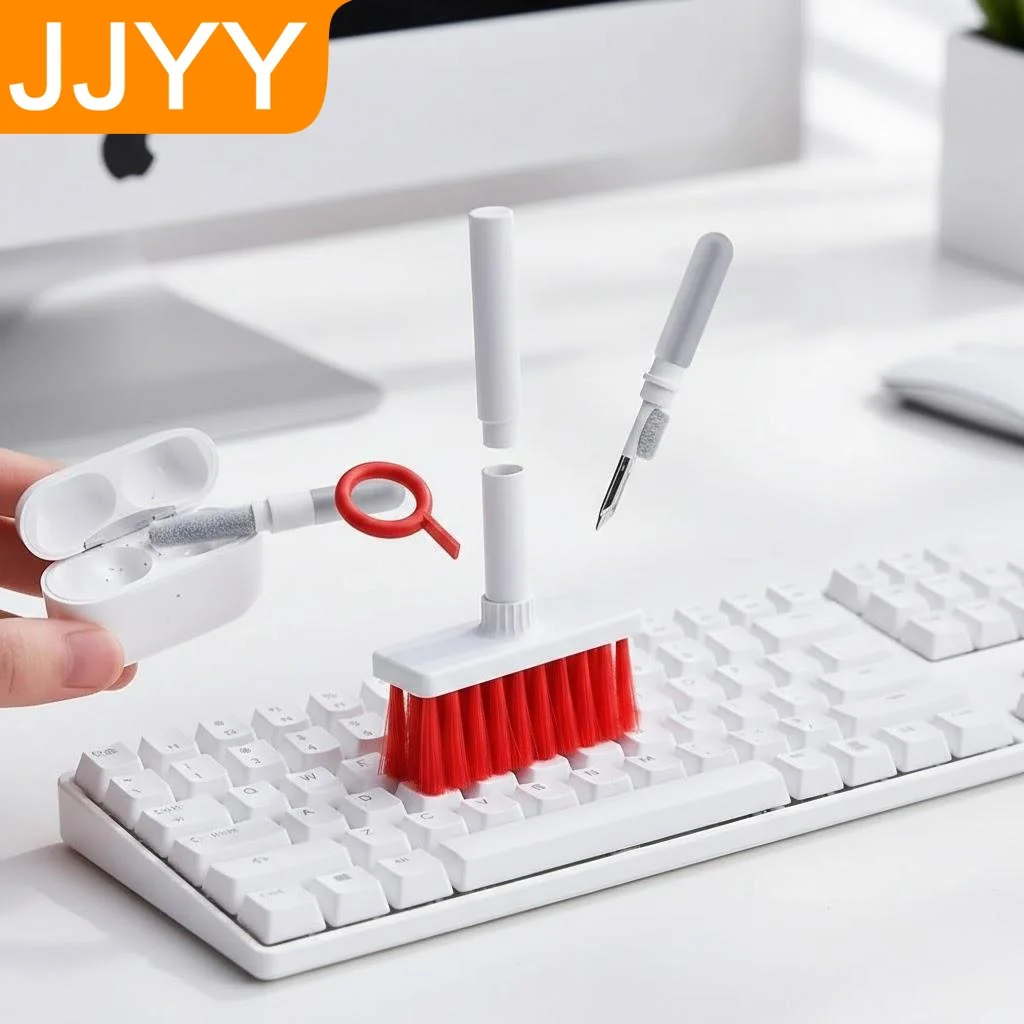 Keyboard Cleaning Brush Soft Tool for Computer Earphones Key Cap Dust Removal Kit Home Cleaning Accessories 1PC