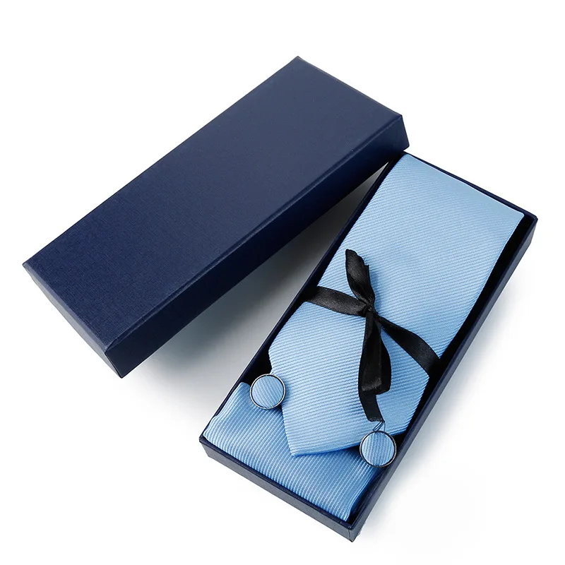 Men's business formal  senior  pocket towel gift set Wedding banquet team hand bow tie